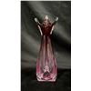 Image 1 : CRANBERRY ART GLASS VASE 13" TALL