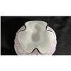 Image 2 : FENTON WHITE & LAVENDER EMBOSSED VASE 8" TALL