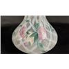 Image 3 : FENTON OPALESCENT DUSTY ROSE FRENCH TRELLIS ART GLASS VASE 8" TALL