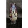 Image 1 : AUBERGINE ART GLASS VASE WITH SIGNATURE 11" TALL