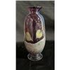 Image 2 : AUBERGINE ART GLASS VASE WITH SIGNATURE 11" TALL
