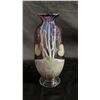 Image 3 : AUBERGINE ART GLASS VASE WITH SIGNATURE 11" TALL