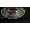 Image 5 : AUBERGINE ART GLASS VASE WITH SIGNATURE 11" TALL
