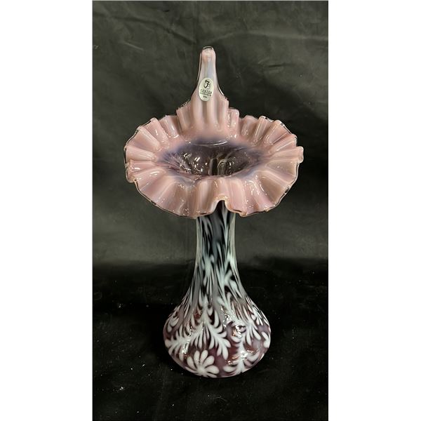 FENTON AMETHYST TULIP VASE 11" TALL