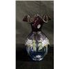 Image 1 : FENTON "HONOR COLLECTION" PURPLE HANDPAINTED VASE 9" TALL
