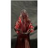 Image 2 : VINTAGE CRANBERRY GLASS SWUNG VASE 11.5" TALL