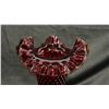Image 2 : FENTON CRANBERRY HOBNAIL GLASS VASE 11" TALL