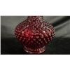 Image 3 : FENTON CRANBERRY HOBNAIL GLASS VASE 11" TALL