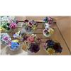 Image 2 : SHELF OF ASSORTED PORCELAIN FLORALS: DENTON, RADNER, ADDERLAY & MORE