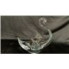 Image 2 : CLEAR ART GLASS SWAN SHAPED BOWL 11" TALL