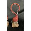 Image 4 : (2) VINTAGE MURANO ART GLASS SWAN FIGURINES 8" TALL