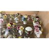 Image 2 : SHELF OF ASSORTED PORCELAIN FLORALS: COTSWOLD, RADNOR, AYNSLEY & MORE