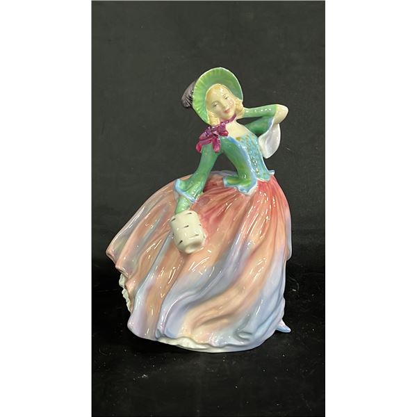 VINTAGE ROYAL DOULTON PORCELAIN "AUTUMN BREEZES" FIGURINE: HN 1911 7.5" TALL