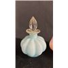 Image 3 : (2) FENTON MELON SHAPED GLASS PERFUME BOTTLES: 5.75" TALL