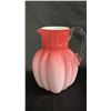 Image 1 : VICTORIAN SATIN GLASS PITCHER: COULD BE EAPG: 8" TALL