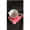 Image 2 : VICTORIAN SATIN GLASS PITCHER: COULD BE EAPG: 8" TALL