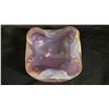 Image 2 : PINK OPALINE AIR BUBBLE ART GLASS BOWL: 7" WIDE