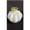 Image 4 : (2) FENTON 4" TALL BUD VASES & (1) FENTON CHARLESTON ROSE POWDER JAR