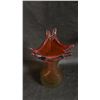 Image 2 : LORRAINE CANADA AMBERINA GRADIENT ART GLASS VASE: 10" TALL