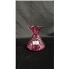 Image 2 : (2) CRANBERRY GLASS VASES: TALLEST IS 6"