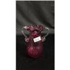 Image 4 : CRANBERRY GLASS 7"T VASE & CRANBERRY GLASS 11"T PITCHER
