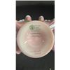 Image 4 : FENTON "THE LEGACY COLLECTION" ROSALENE IRIDESCENT GLASS TULIP BASKET: 9.5" TALL