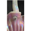 Image 5 : FENTON "THE LEGACY COLLECTION" ROSALENE IRIDESCENT GLASS TULIP BASKET: 9.5" TALL