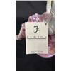 Image 6 : FENTON "THE LEGACY COLLECTION" ROSALENE IRIDESCENT GLASS TULIP BASKET: 9.5" TALL