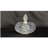 Image 3 : LALIQUE CRYSTAL CLARRISE BOTTLE WITH STOPPER: 5"W X 5"T - *IN ORIGINAL BOX WITH RECEIPT*