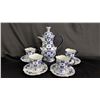 Image 1 : BOMBAY COFFEE POT & 4 COFFEE CUPS WITH SAUCERS