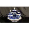 Image 1 : BOMBAY TEA POT WITH CREAM & SUGAR & CAKE TRAY DISHES