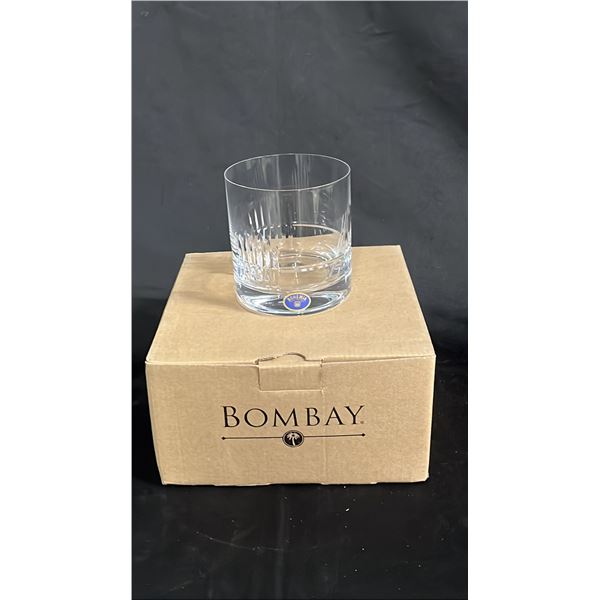 SET OF 4 BOMBAY BOHEMIA CRYSTAL SCOTCH GLASSES