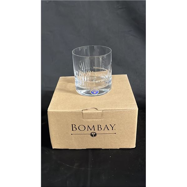 SET OF 4 BOMBAY BOHEMIA CRYSTAL SCOTCH GLASSES
