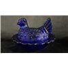 Image 2 : (3) MOSSER GLASS HEN ON NEST COVERED DISHES: 6.5" WIDE