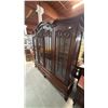 Image 2 : BEAUTIFUL MAHOGANY 4-DOOR 4-DRAWER DISPLAY CABINET APPROX 78"W