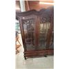 Image 3 : BEAUTIFUL MAHOGANY 4-DOOR 4-DRAWER DISPLAY CABINET APPROX 78"W