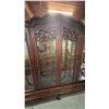 Image 4 : BEAUTIFUL MAHOGANY 4-DOOR 4-DRAWER DISPLAY CABINET APPROX 78"W