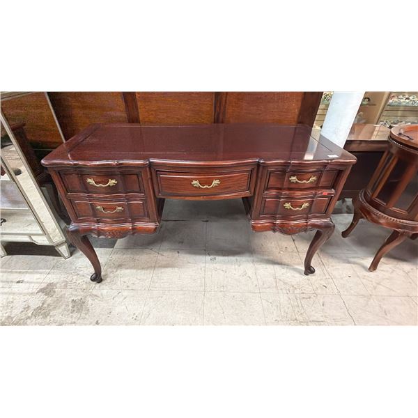 FRENCH STYLE MAHOGANY MAKEUP TABLE