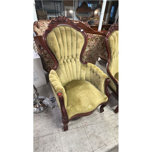ANTIQUE MAHOGANY PARLOR CHAIR