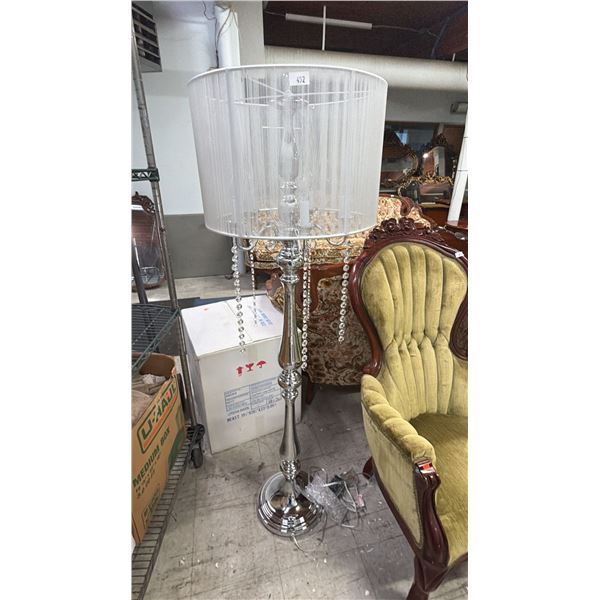 URBAN BARN "LIZA" CHROME FLOOR LAMP