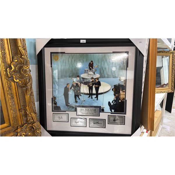 FRAMED THE THE BEATLES "THE FAB FOUR" ED SULLIVAN SHOW DEBUT 1964 PRINT