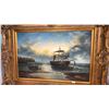 Image 2 : ORIGINAL OIL ON CANVAS WITH ORNATE GOLD PAINTED FRAME