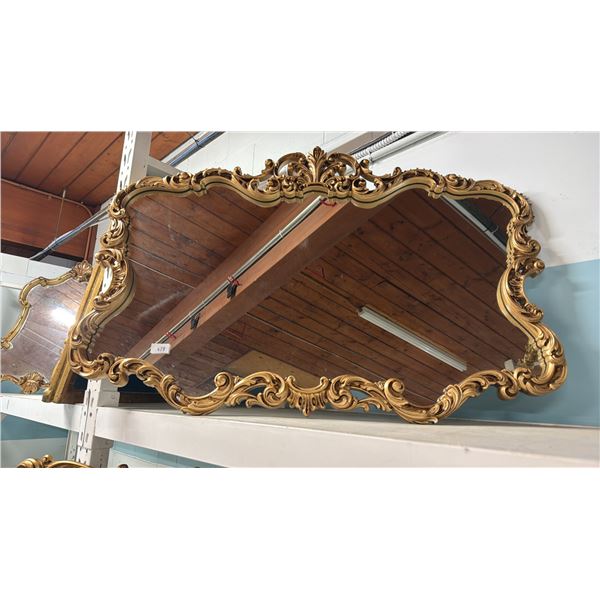 GOLD PAINTED FRAMED MIRROR 37.5" X 26"
