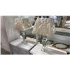 Image 1 : PAIR OF GLASS TABLE LAMPS