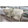 Image 1 : PAIR OF FRENCH STYLE WHITE PAINTED NIGHTSTANDS