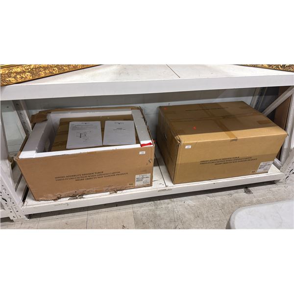 PAIR OF BOMBAY ADDERLEY BEDSIDE TABLES (IN BOX)