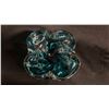 Image 2 : HEAVY ART GLASS BLUE ASHTRAY/BOWL: 8" WIDE