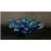 Image 1 : CHALET CANADA BLUE ART GLASS BOWL: 9.5" WIDE