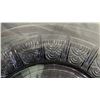 Image 2 : VAL ST. LAMBERT ART DECO AMETHYST NYMPHEA PATTERN ROUND TRAY: 15" DIAMETER