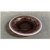 Image 1 : PURPLE ART GLASS SHALLOW BOWL: 8" DIAMETER